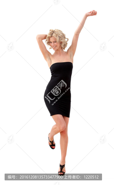 穿雞尾酒禮服的女人
