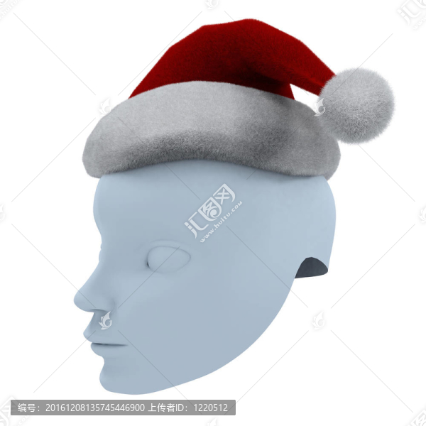 舞臺面具和Santa的帽子