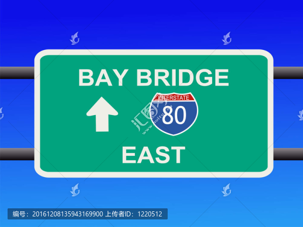 海灣大橋80號州際公路標(biāo)志