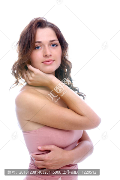 美麗的女