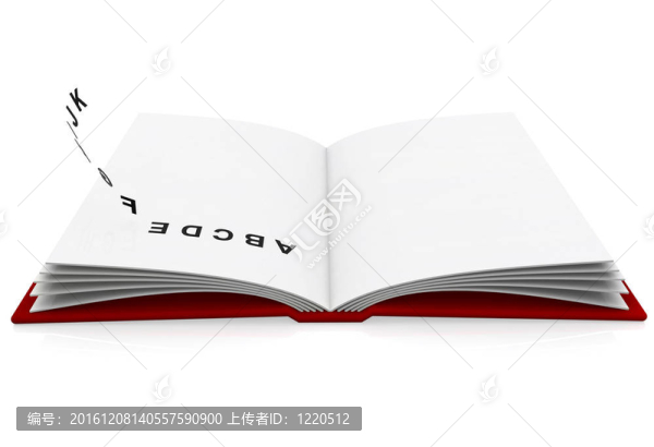 用字母打開書