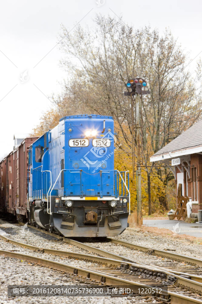 南帕里斯；鐵路機車；火車；中國；緬因州；美國
