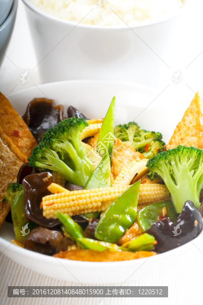 豆腐，豆腐和蔬菜