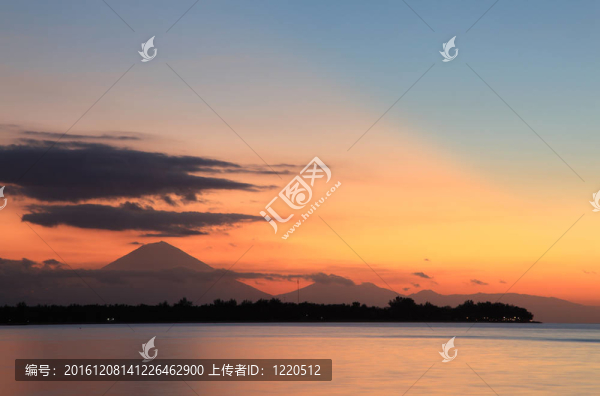 Gili,Meno島的日落