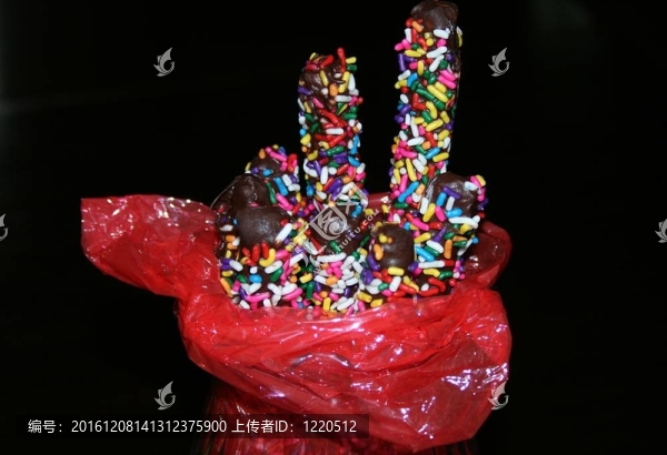 巧克力的餅干棒