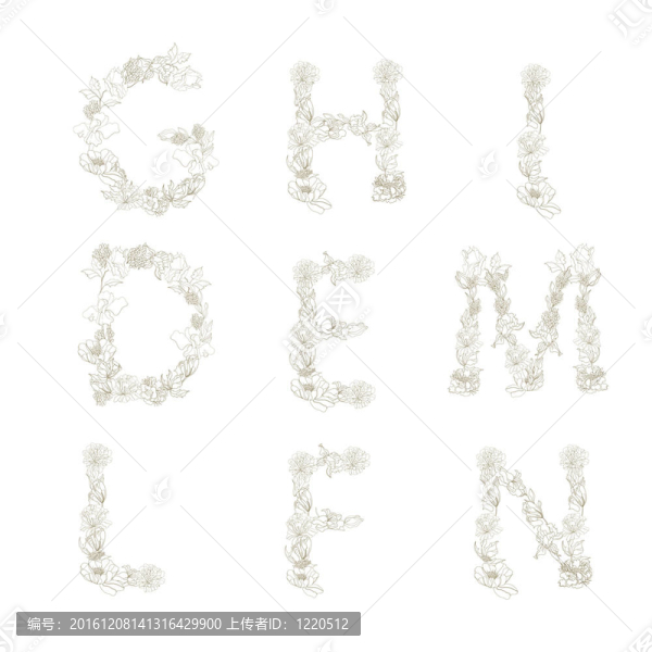 裝飾字體。