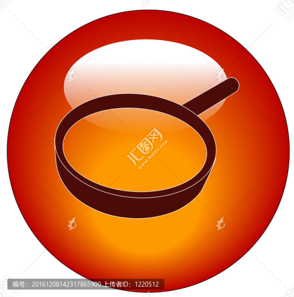 紅色放大鏡按鈕或圖標(biāo)