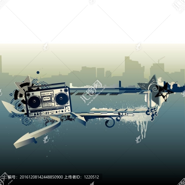 音樂垃圾背景