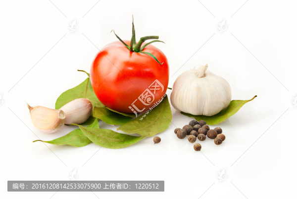 新鮮維生素背景與月桂