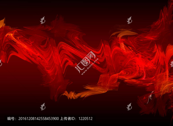 黑暗背景中紅色的抽象結(jié)構(gòu)