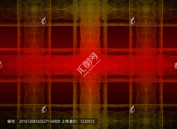 黑暗背景中紅色的抽象結(jié)構(gòu)