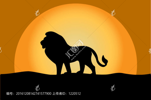 獅子在黃昏