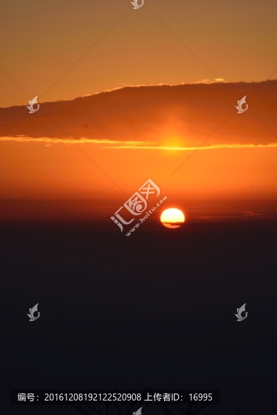 天目山日出