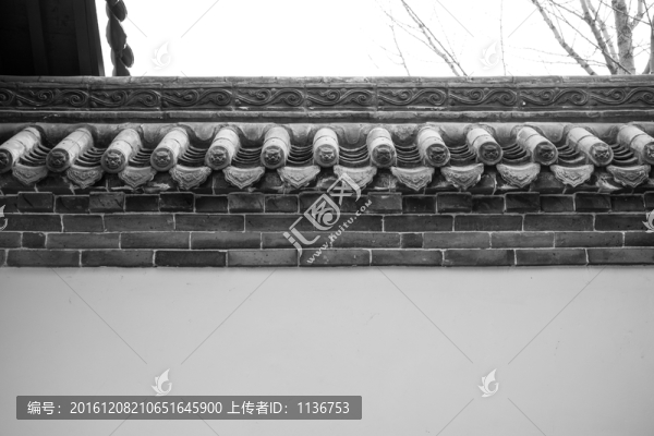 中式白墻灰瓦
