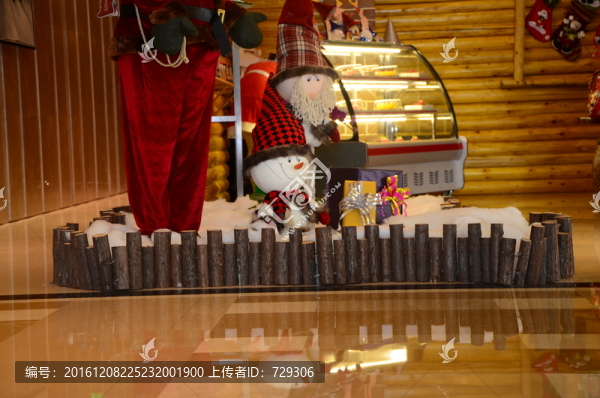 圣誕節(jié)造景雪人