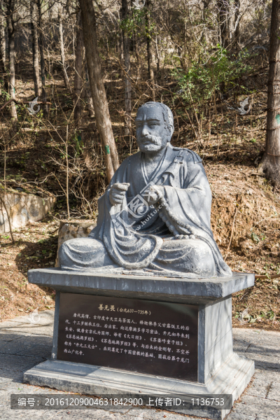 高僧善無(wú)畏雕塑