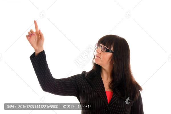 女人指著手指