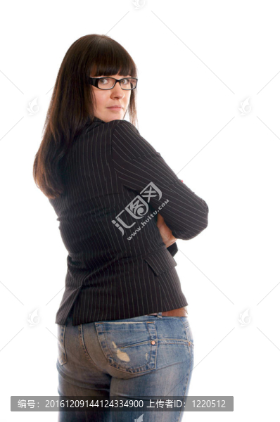 自信的年輕女士