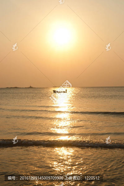 熱帶島嶼日落船