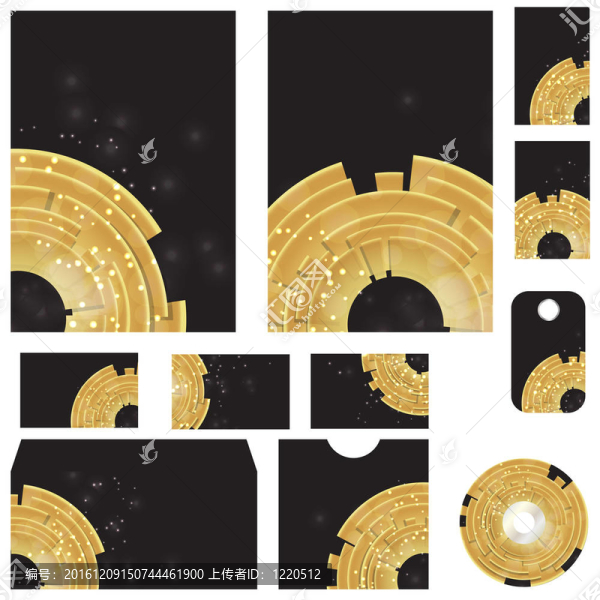 漂亮模板為商業(yè)設(shè)計文件夾；名片；CD；CD封面和邀請的抽象插圖背景。