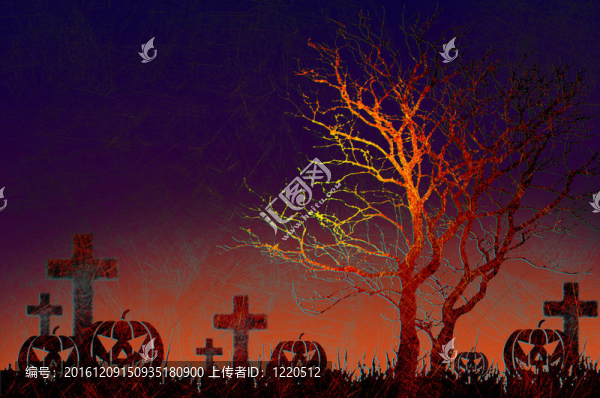 Grunge紋理的萬圣節(jié)之夜的背景