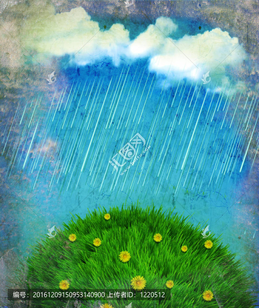 大自然的風(fēng)景，陽光和云彩的復(fù)古天空