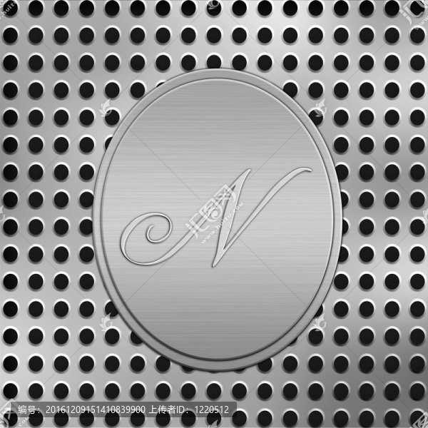 金屬銀字母
