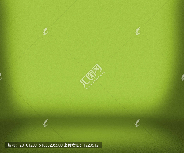 綠色的空房間