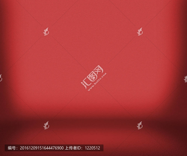 紅色的空房間