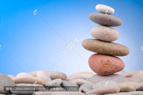 卵石堆積反對梯度背景