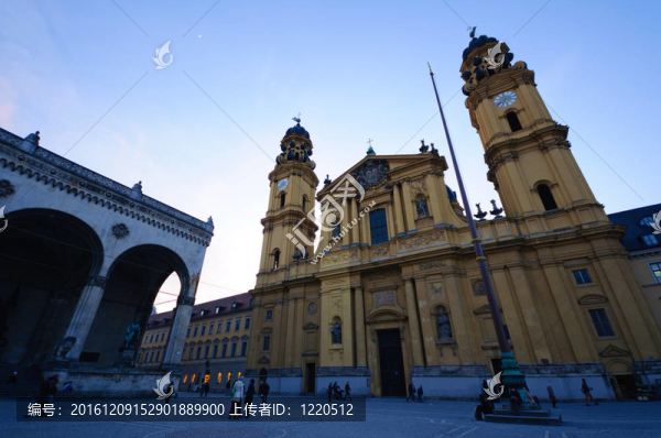 theatine教堂和Feldherrnhalle