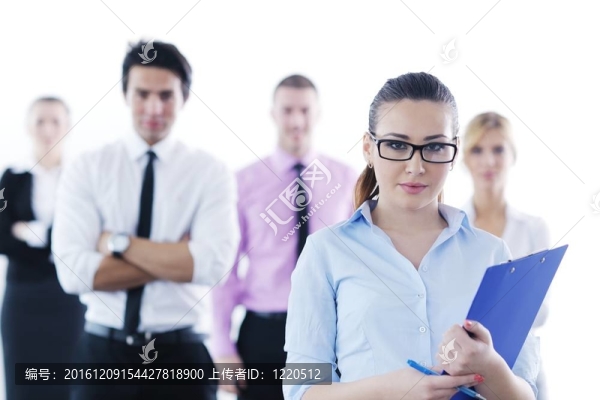 商界婦女與她的工作人員在后臺(tái)
