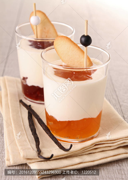 新鮮的甜點