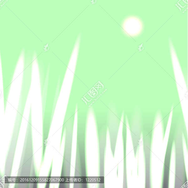 陽光草的剪影