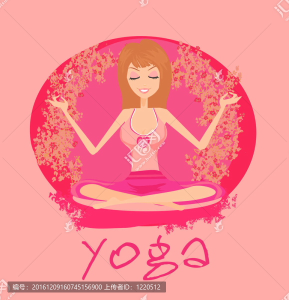 蓮中瑜伽女孩