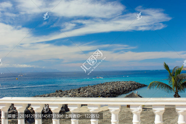 在Playa,Las,Americas海岸；特內(nèi)里費；西班牙