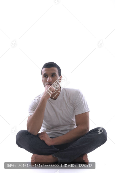 輕松年輕人肖像