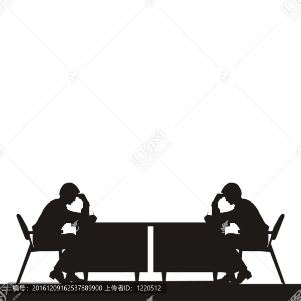 人的剪影