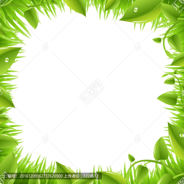 邊草和葉子