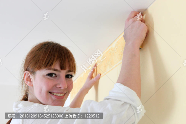 女性裝飾掛墻紙邊界
