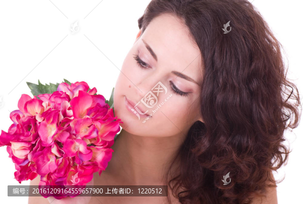 女人與花