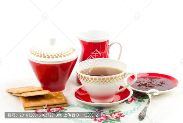紙托蛋糕精美的茶具