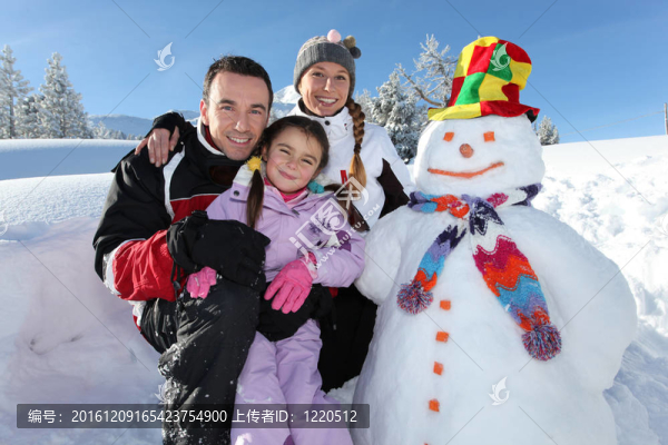 雪人家庭