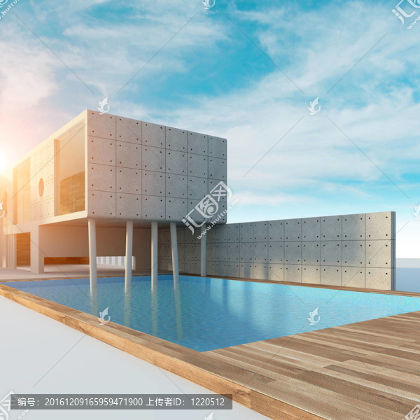 游泳池和小屋