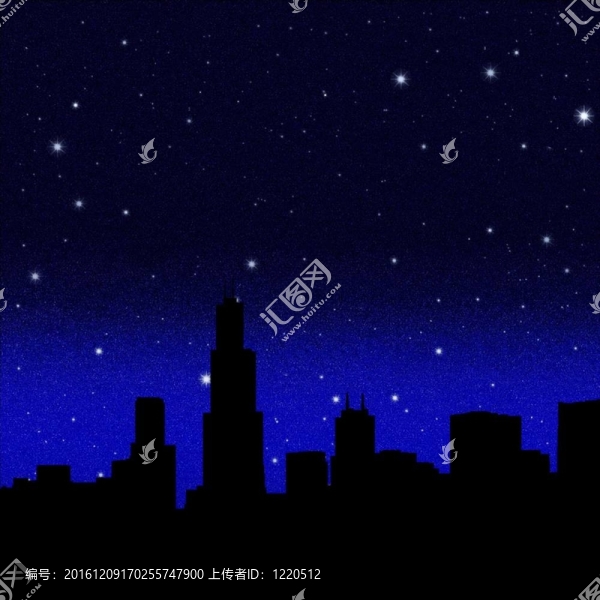 黑色夜空繁星點(diǎn)點(diǎn)