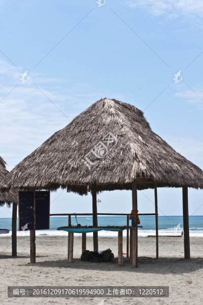 在Monpiche的海灘小屋