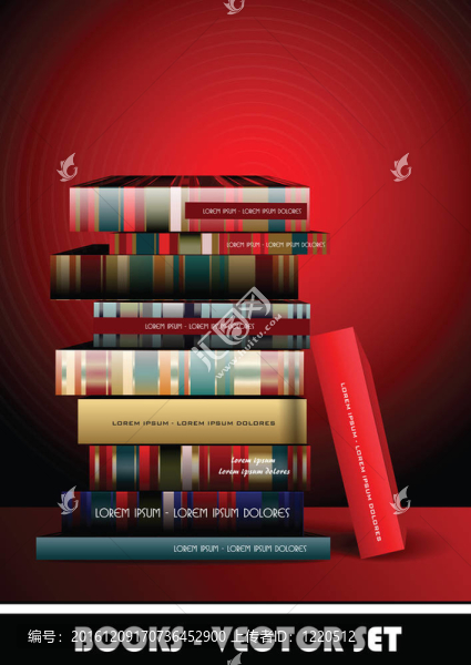 堆書