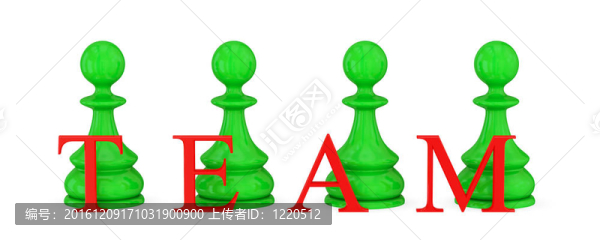 四綠色和紅色字隊兵。