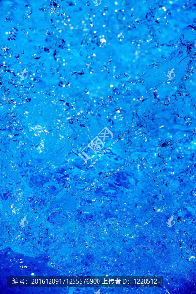 藍(lán)色水的抽象質(zhì)感。