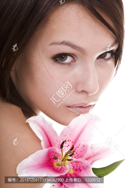 美麗的年輕女子。